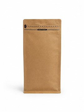 Doypack na kawę brązowy kraft 250 ml 120×80×200 mm 25 sztuk