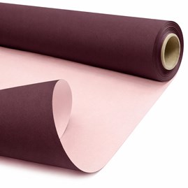 Papier kraft DUO śliwkowy pudrowy rolka 79 cm 40 m