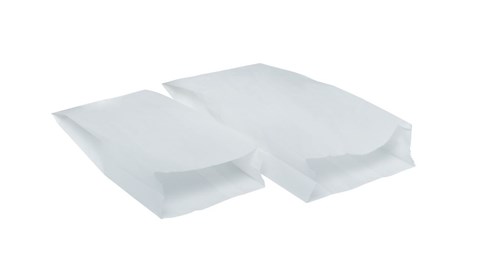 Torba biała fałdowa