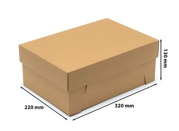 Karton wykrojnikowy na buty 320x220x130mm