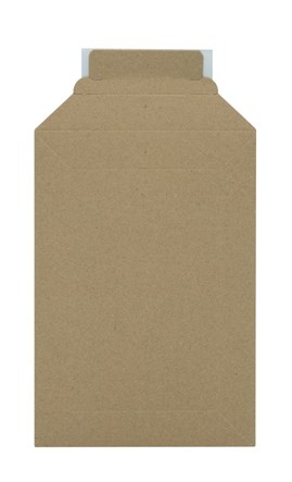 Koperta tekturowa B5 175x250 mm brązowa 450 g z paskiem samoprzylepnym