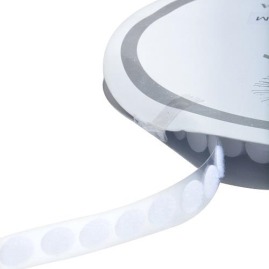 Kółko Rzepowe 19mm Białe 1050szt Haczyk + Pętelka