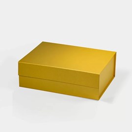 Perłowe żółte pudełko magnetyczne 280×210×95 mm
