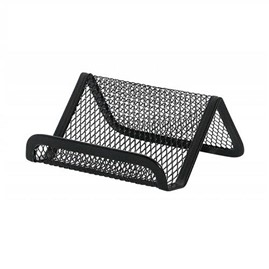 Stojak na wizytówki Q-Connect metal siatka czarny