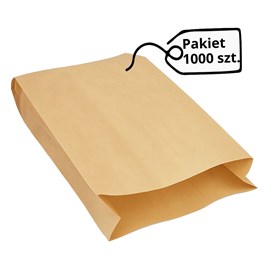 Torba papierowa fałdowa brązowa