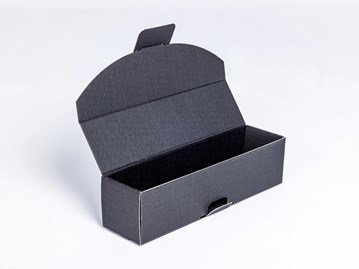 karton na wino, karton ozdobny, opakowanie 4W, pudełko na butelkę, czarny karton