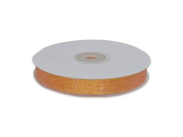 Wstążka brokatowa 12mm 32m WB7012 pomarańczowa