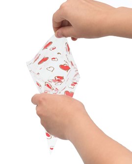 Rożek Celofanowy Szpic Serca 15x40cm