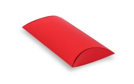 duże czerwone pudełko poduszka