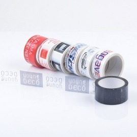 Taśma pakowa z nadrukiem, PVC, 2 kolory, 720 szt.