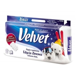 Wytrzymały papier toaletowy VELVET