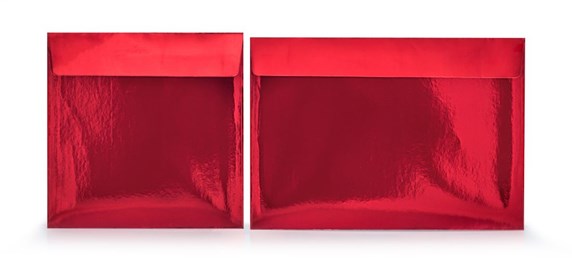 Koperty ozdobne C5 Metaliczne czerwone Błysk 120gsm, 50szt