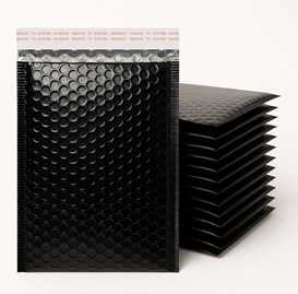 Koperta Metaliczna 230x290mm Czarna - 100 szt