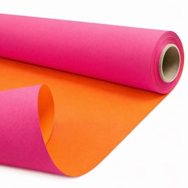 Papier kraft DUO fuksja pomarańczowy 79 cm 40 m