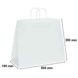 Duża Torba Papierowa Biała