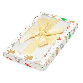Pudełko ozdobne z oknem prezenty 200x120x20mm