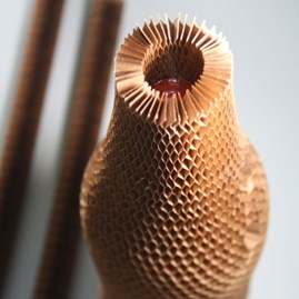 Rękaw ochronny na butelki papierowy "plaster miodu" 45cm