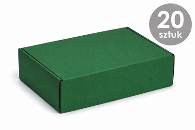 karton wykrojnikowy zielony 330x250x100 mm 20 sztuk