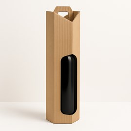 Pudełko karbowane 90x90x335mm / wino