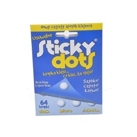 Usuwalne kropki kleju sticky dots 64szt.