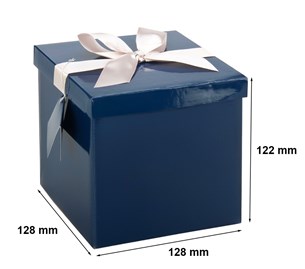 Pudełko składane 128x128x122mm S NiebieskieK-803