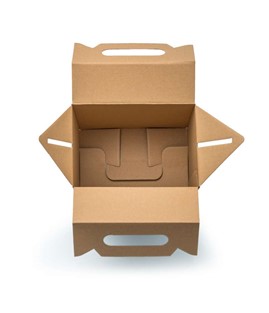 Pudełko z uchwytem F217 300x180x350mm karbowane