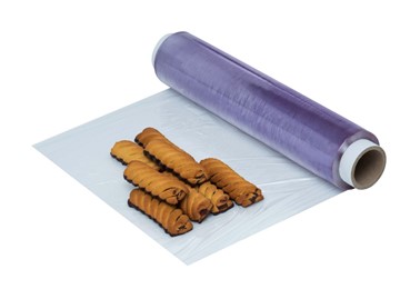 fioletowa folia stretch