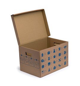 Karton przeprowadzkowy mocny i wytrzymały 460x330x290 mm – z uchwytami