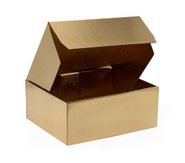 złote pudełko dekoracyjne