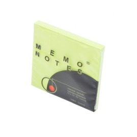 Memo Notes 75x75 mm, 80 kartek, zielony brilliant
