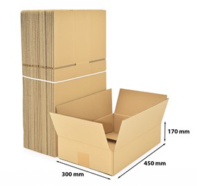 Pakiet - Karton Klapowy 450x300x170mm - 50szt.