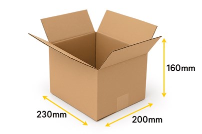 karton klapowy brązowy