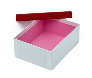 Zestaw pudełek Walentynka biały z czer.(3)