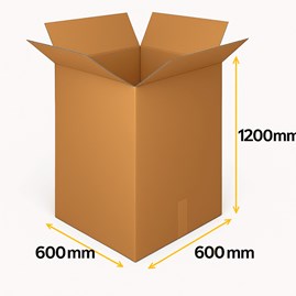 Karton klapowy wysoki 600x600x1200mm trzywarstwowy C500