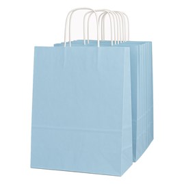 Pakiet - Torba papierowa na prezent 240x100x320 PASTEL. NIEB. 10 szt