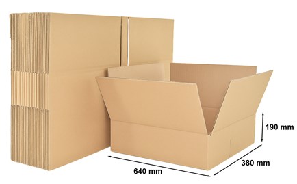 Pakiet - Karton Klapowy 640x380x190mm - 100szt.