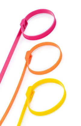 Opaska Zaciskowa z płaskim zamkiem 490/9,5mm Szara