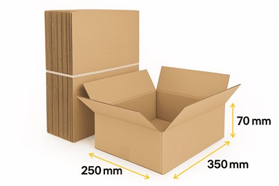 Pakiet - Karton Klapowy 350x250x70mm 50szt