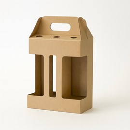 Karton wykrojnikowy z okienkiem 210x140x258mm na 6 piw F217