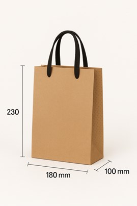 Torba papierowa Lux Kraft EKO 180×100×230 mm – eleganckie opakowanie