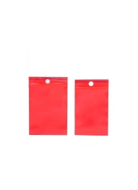 Torebka strunowa 40x60mm/0,050mm CZERWONA 100szt