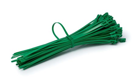 Opaska Zaciskowa z płaską klamrą 400/8mm Zielona