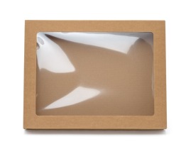 Pudełko karbowane z oknem