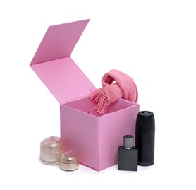 Pudełko Magnetyczne 150x150x150mm Różowe Ozdobne Na Prezent Premium