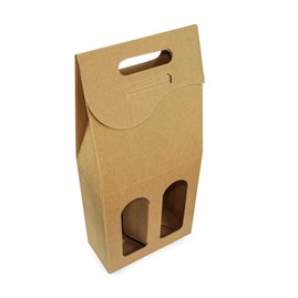 Pudełko karbowane 180x85x330mm / 2 wina