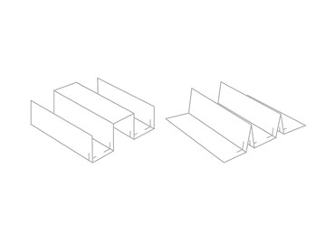 Pudełko czarne na 3 wina 340x290x95mm (zewn.) na magnes