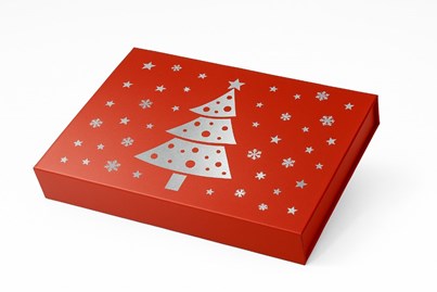 Pudełko Magnetyczne Christmas Czerwony 280x210x40mm (zew) M