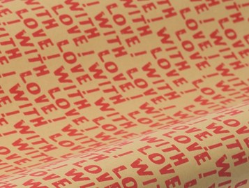 Papier Pakowy Eco Fun With Love 70CM-25M 80GSM