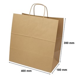 Duża Torba Papierowa Brązowa
