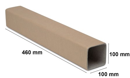 Pakiet - Tuba kwadratowa 100mm/gr2,5mm/L460 A2